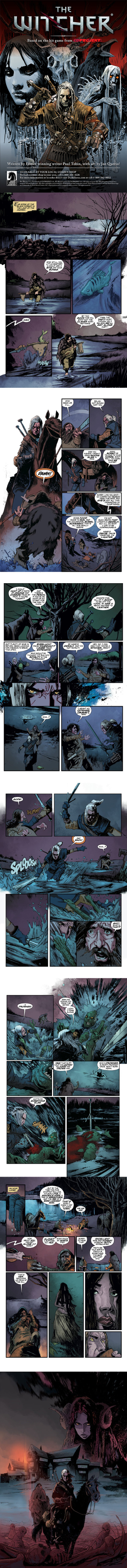 Illustration for article titled Yup, a Witcher Drawing by Hellboy's Creator Makes Perfect Sense